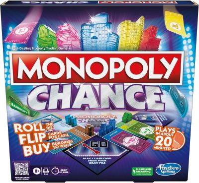 Monopoly Chance
Roll the die, Flip cards for cash, Buy buildings to win!
Keywords: Chance