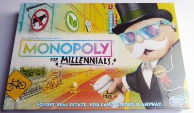 Monopoly for Millennials
Forget Real Estate, You Can't Afford It Anyway.
Keywords: Millennials